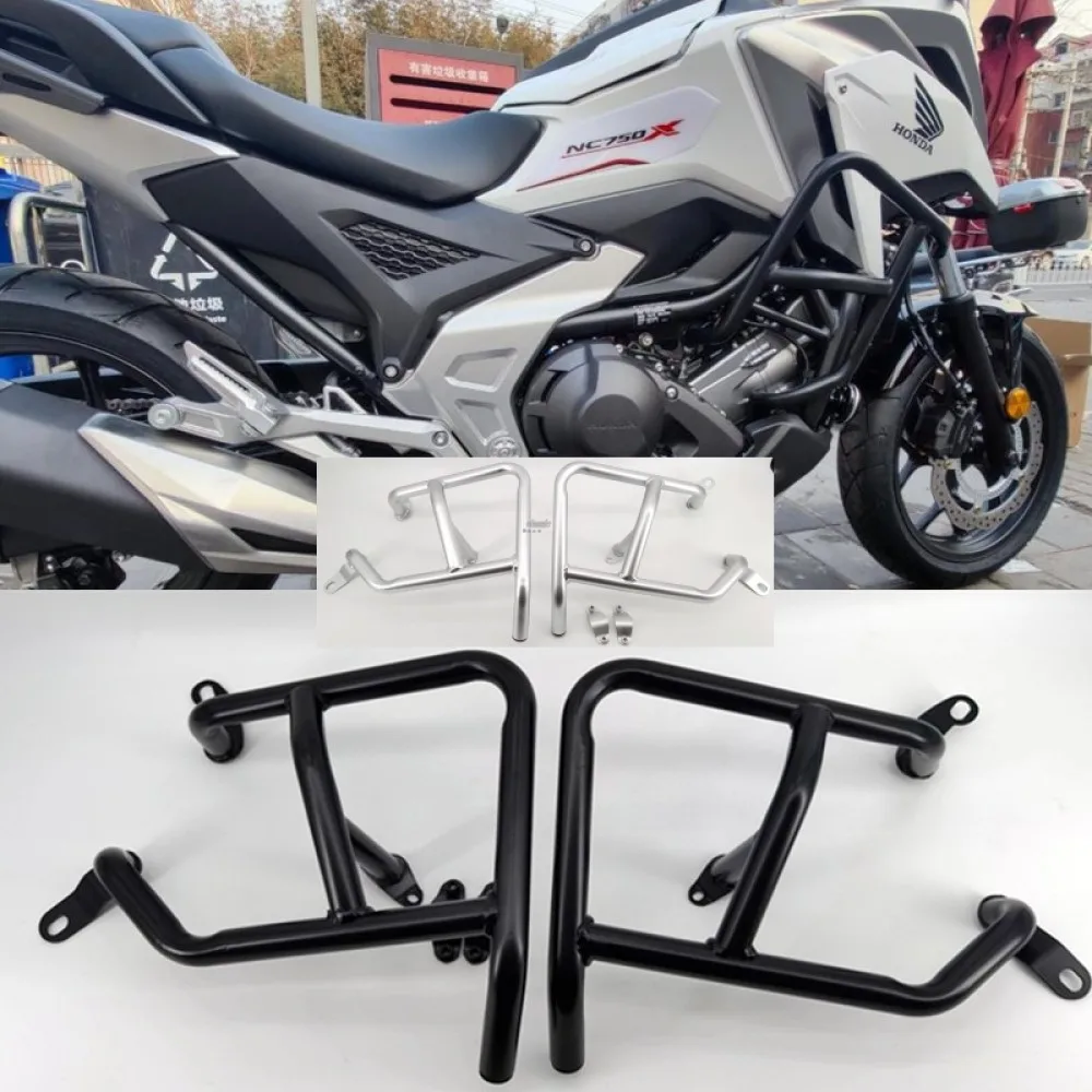 

Freeway Highway Engine Guard Crash bars Protector for Honda NC750X 2021 2022 2023 21 22 23 Black / Silver