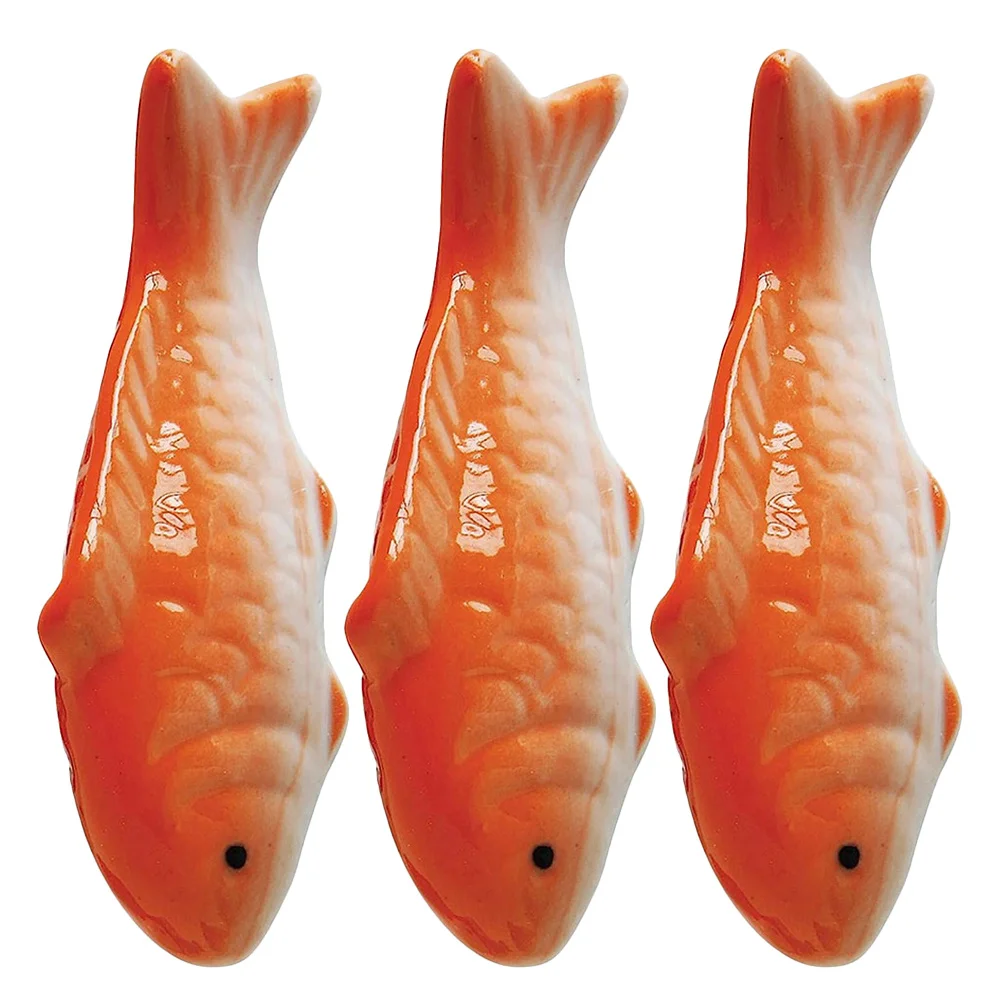 

3 шт. реалистичные керамические плавающие рыбки для аквариума, пруда, садового декора, реалистичный орнамент кои, водная функция, маленькое украшение в виде рыбы