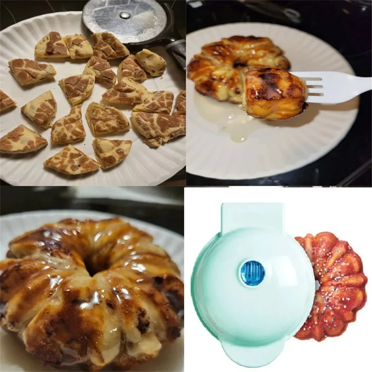 ミニワッフル家庭用パンプキンパイマシン,子供用朝食マシン,ミニベーキングマシン,EUプラグ