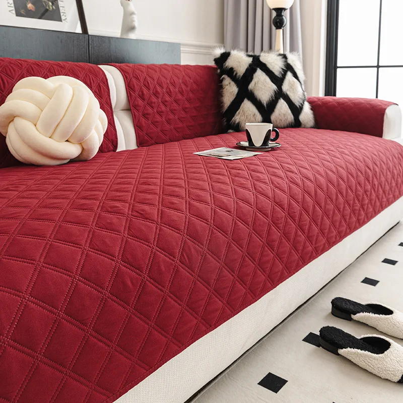 

Новая роскошная универсальная подушка для дивана 2026 года, всесезонная, нескользящая, с надежной фиксацией, для прямого дивана и чехол для дивана