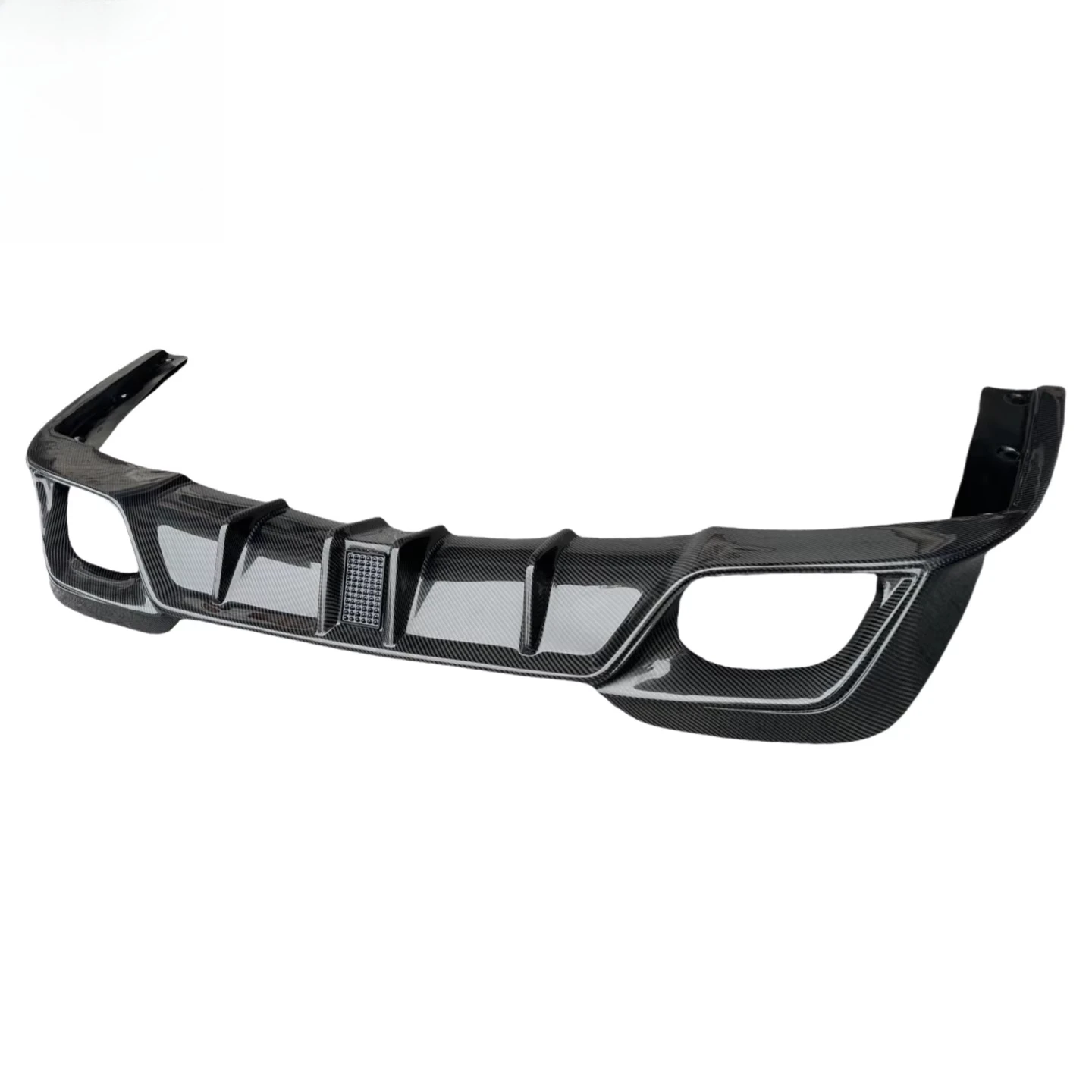 Carbon Fiber CMST Style Rear Diffuser With LED Light for  3 Series G20 M-Sport 330i M340i Rear Bumper Lip Diffuser