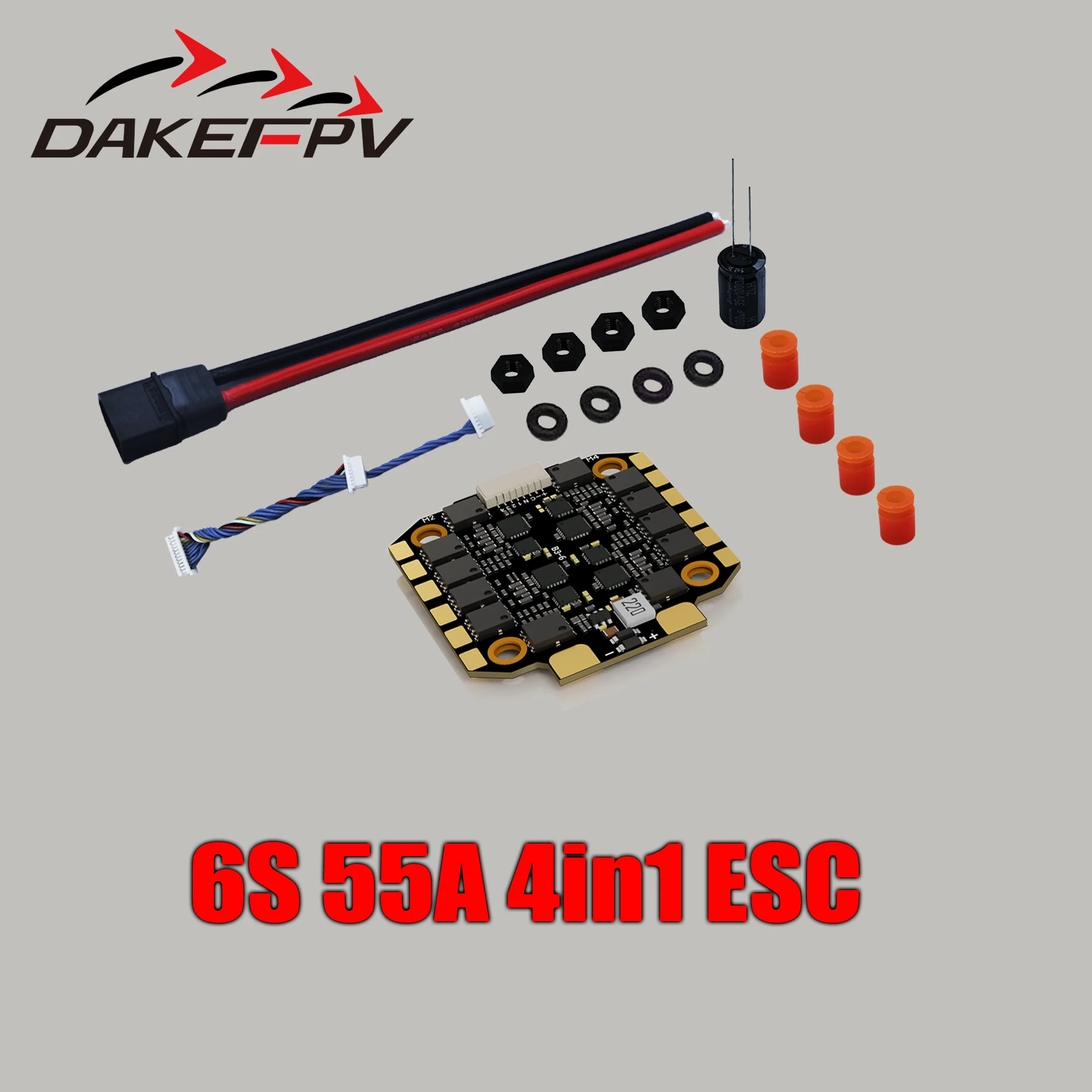 DAKEFPV H743 Flight Controller and ESC Combo for FPV Drone, Betaflight H7FC & 4in1 70A ESC, Support 3-12S, for Analog HD System image 3