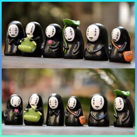 Hayao Miyazaki Spirited Away resin desktop ornaments decorations cartoon landscaping Kaonashi micro landscape toys hand made