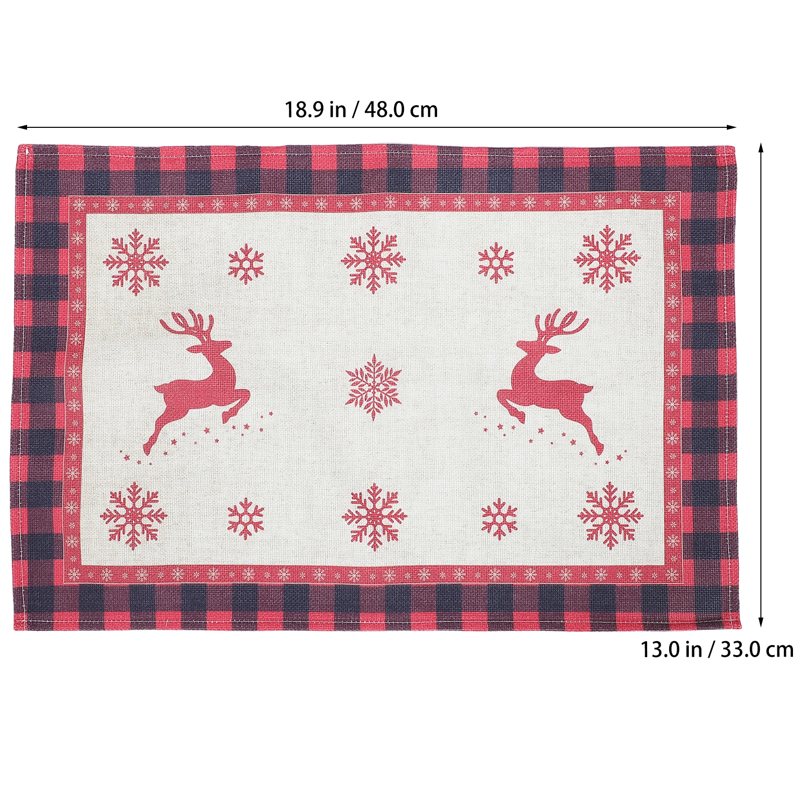 

4Pcs Christmas Tree Placemats Premium Quality Xmas Table Mat Decoration Dinner Party Home Use Creative Printed Table Protection