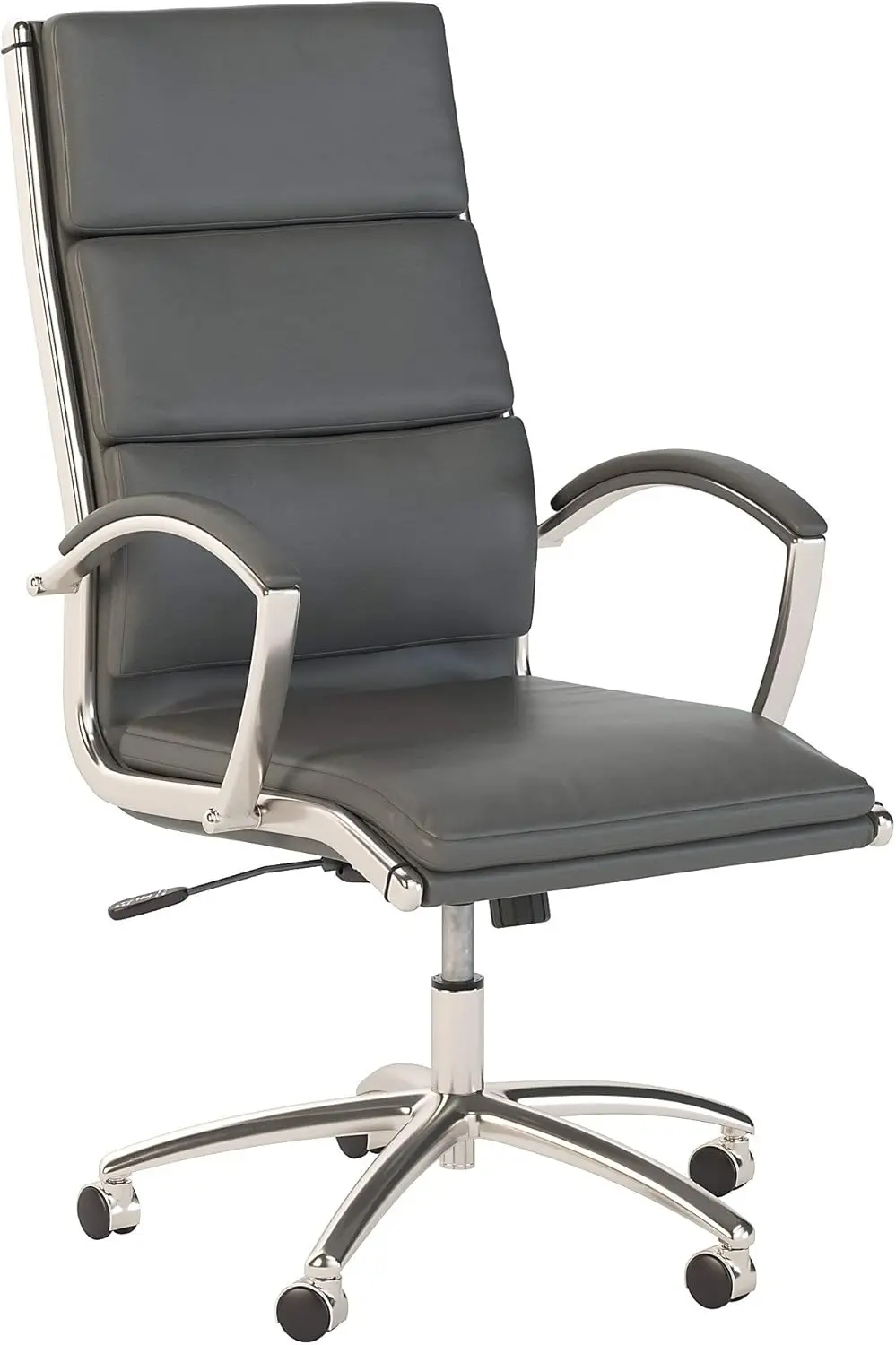 400 Series High Back Leather Executive Office Chair in Dark Gray