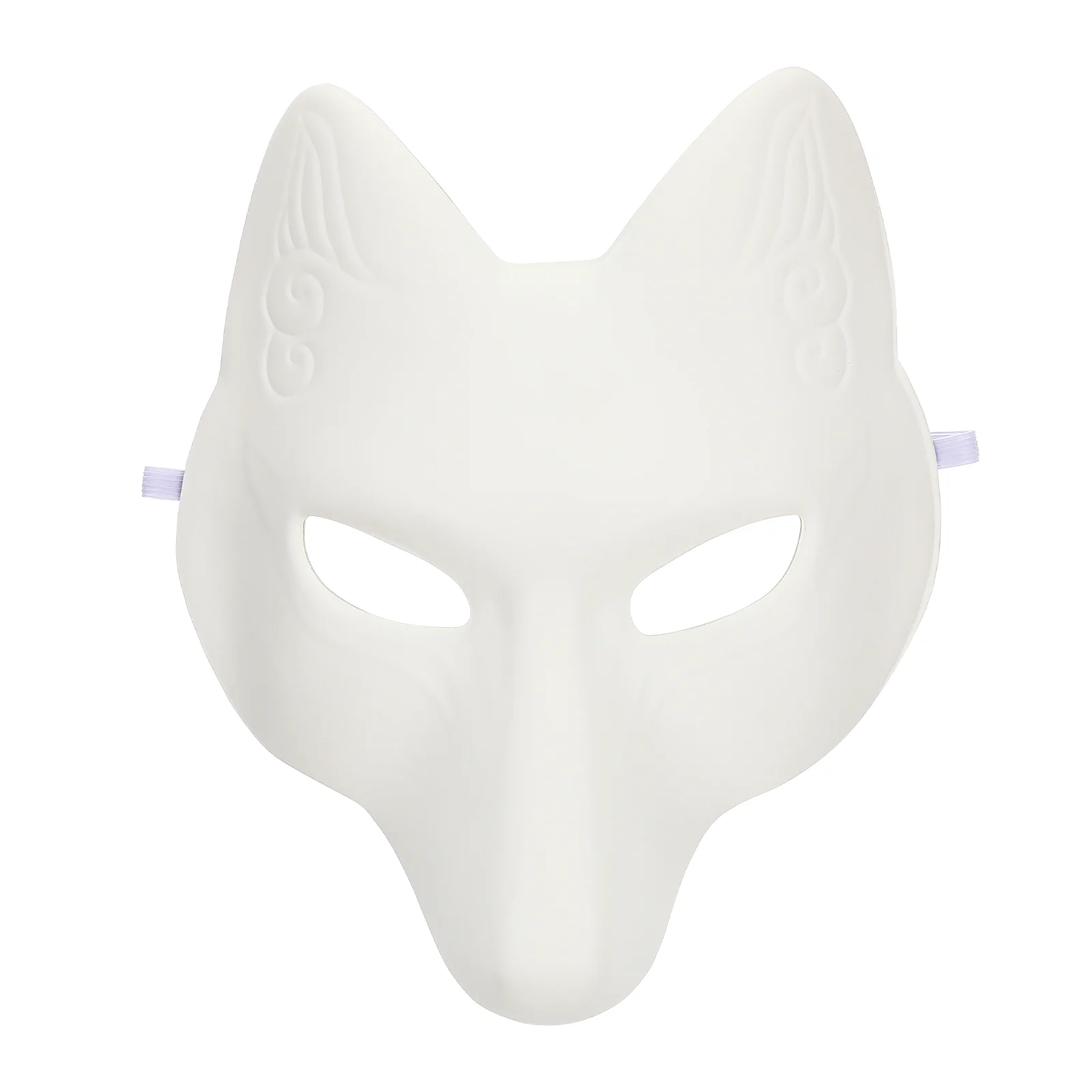 Halloween Costumes White Fox DIY Mask Dress up Masquerade Masks Face Blank Party