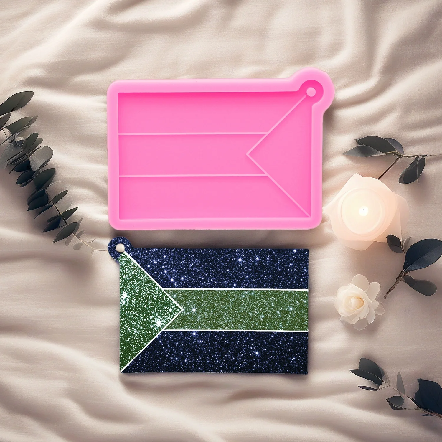 Country Flag Silicone Mold for Epoxy Resin DIY Pendant Keychain Fridge Magnet Craft Supplies
