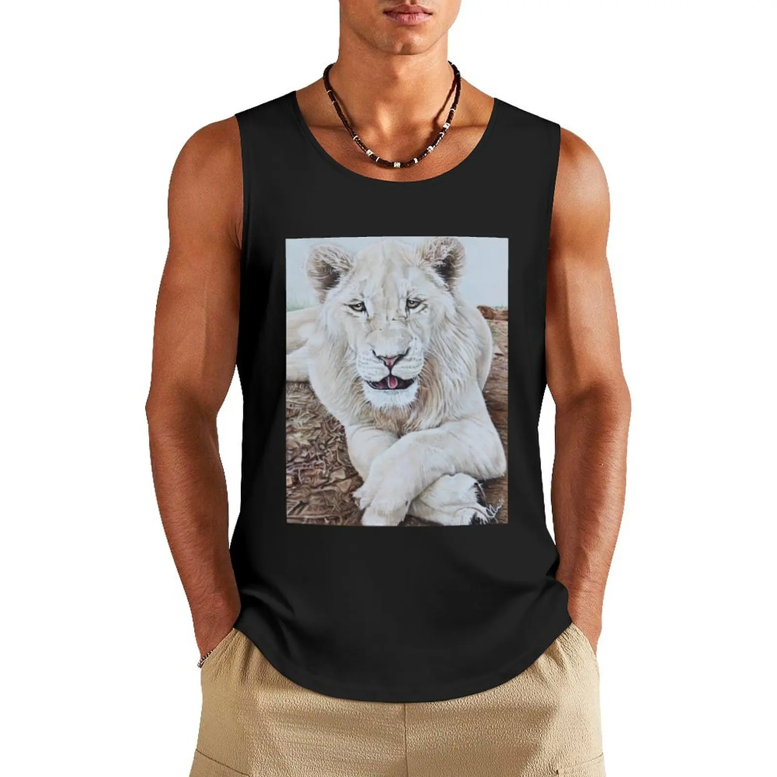 

Trace Tank Top Male vest men clothing gym for men