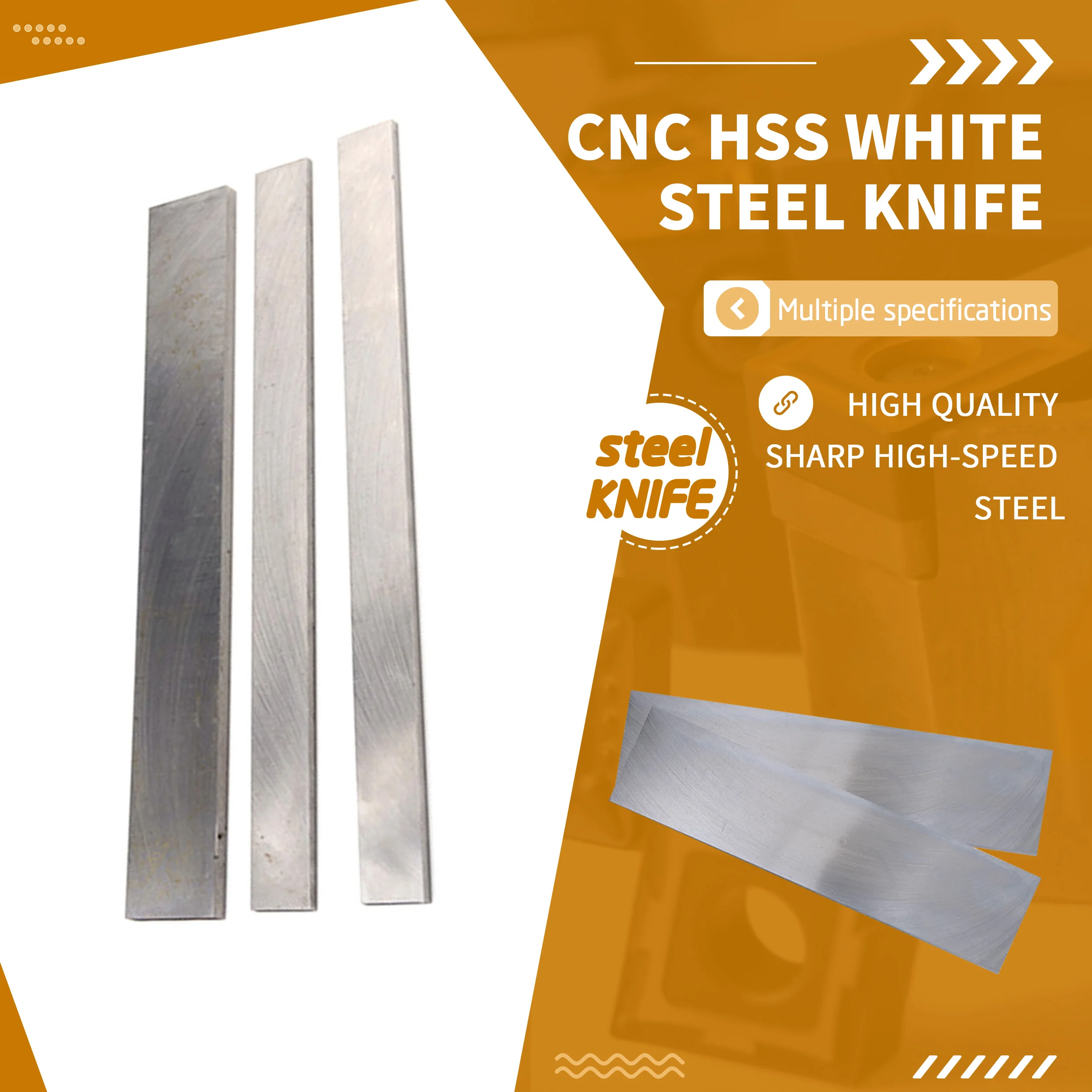 30x80x300mm HSS White Steel Knife High Speed Raw Materials Tools Embryo High Quality DIY Carve Manual Craft Steel Flat Dagger