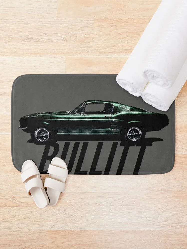 Green Mustang Bath Mat Carpet For Shower Anti-Slip Bathtub Carpets For The Bathroom Living Room Rug Mat