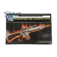 Toys Trumpeter 01918 1/3 AR15/M16/M4 FAMILY-MK.12 Mod 0/1 SPR Gun Rifle Model Kit DIY Toys Model Building Kits Gift