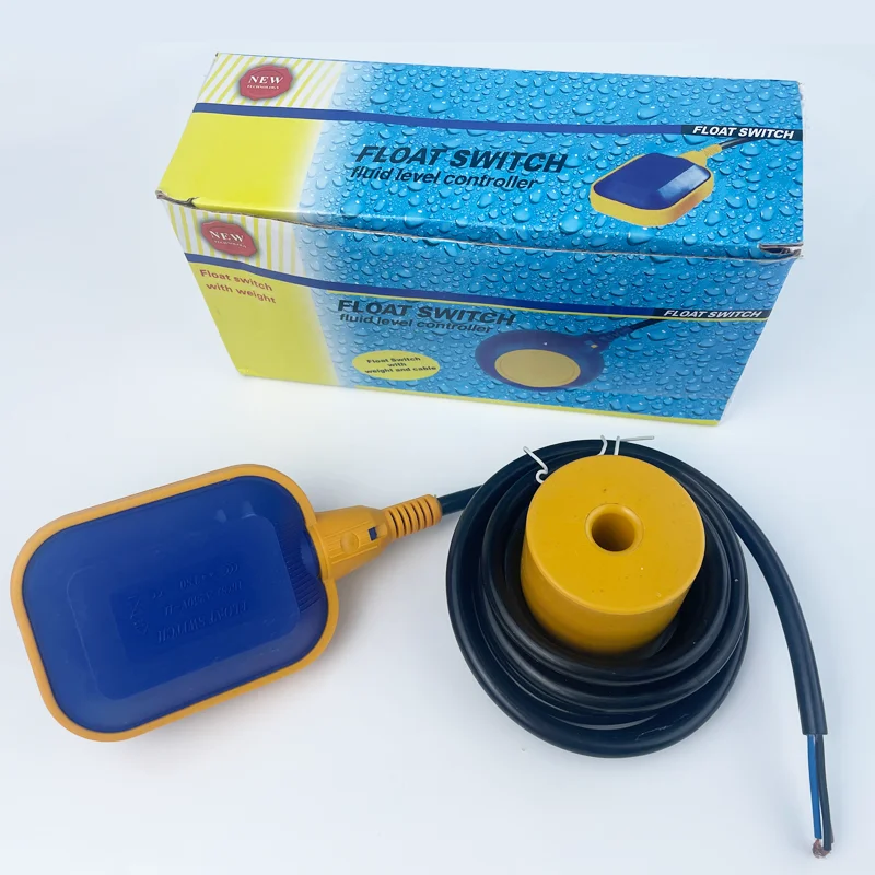 Water Level Float Switch With Waterproof Terminal 220V 380V Automatic Pump Liquid Level Sensor For Water Tank Tower 2-5m Cable