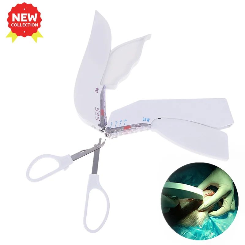 مهنة الجراحة الطبية الخاصة الفولاذ المقاوم للصدأ آلة خياطة الجلد المتاح 35 واط جراحة الجلد دباسة خياطة دباسة #4