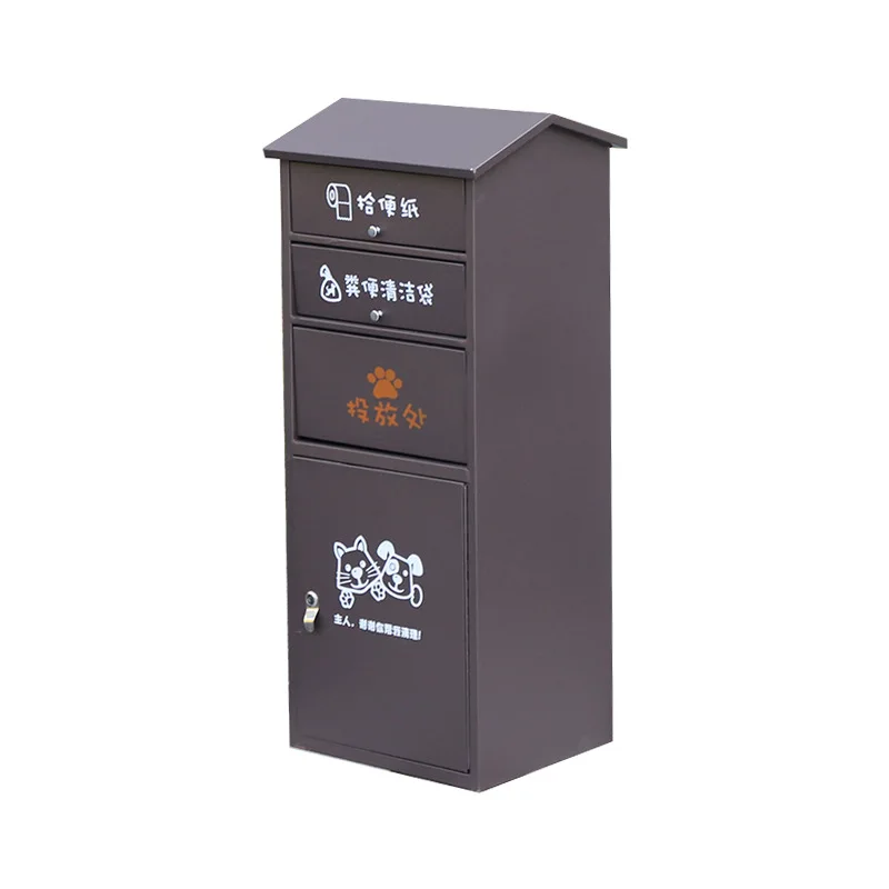 

public classified pet dustbin metal sorting trash can large galvanized steel separating recycle waste bin