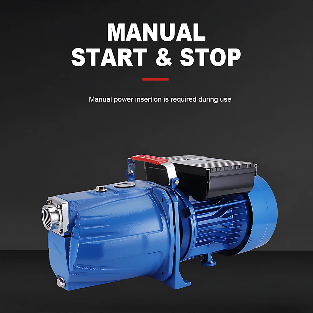Self Priming Jet Water Pump 1500W/1800W Household Water Pressure Booster Pump for Well Water Tap Solar Water Heater Irrigation view 3