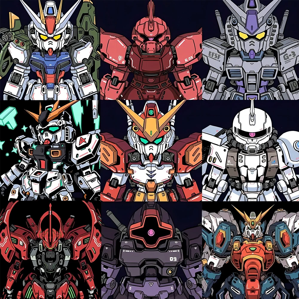 

10/30/63pcs GUNDAM Anime Stickers Classic Cool Manga Decals Decoration DIY Skateboard Phone Laptop Bike Cartoon Kids Sticker Toy