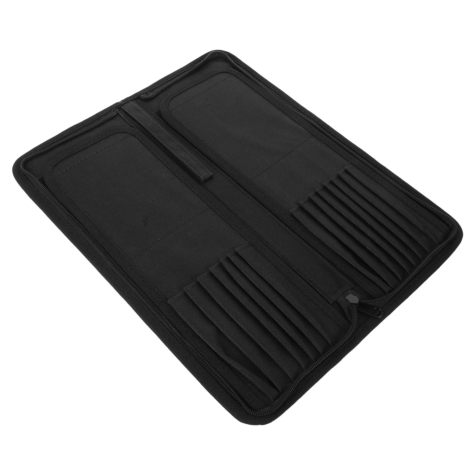 1 قطعة 15 فتحة قماش فرشاة الطلاء حامل التخزين المنظم للفنان فرش أدوات أقلام أقلام حامل فرشاة الطلاء الأسود