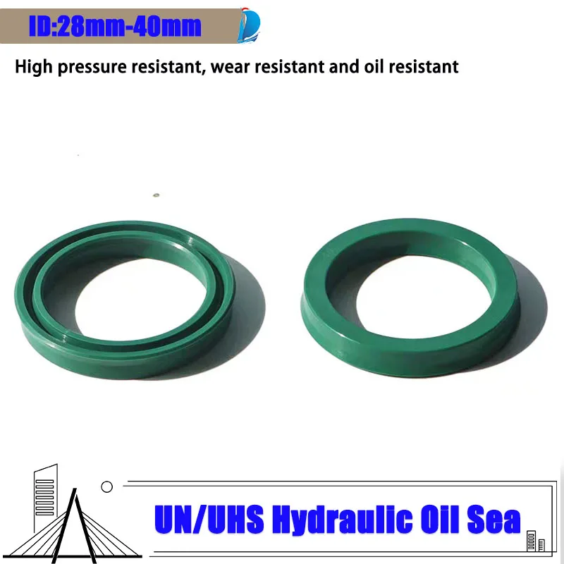 

5pcs-UN/UHS Type Hydraulic Oil Seal, PU Hydraulic Cylinder Seal for Excavator Forklift, Wear Resistant Anti Aging