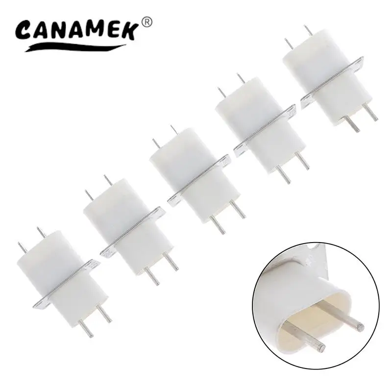 

5Pcs Electronic Microwave Oven Magnetron 4 Filament Pin Sockets Converter Home