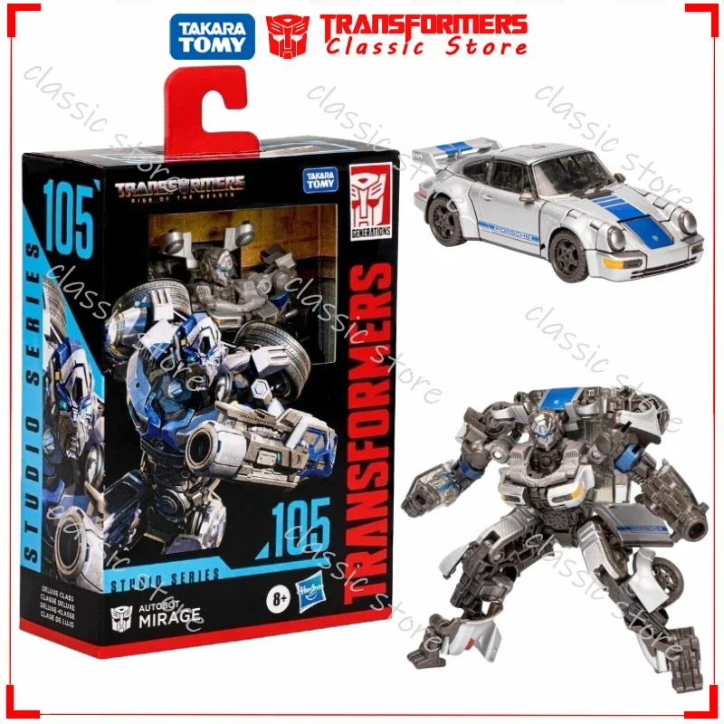 In Stock Classic Transformers Toys Studio Series Deluxe Class 12CM SS-105 Mirage Cybertron Autobots Action Figures Collectible