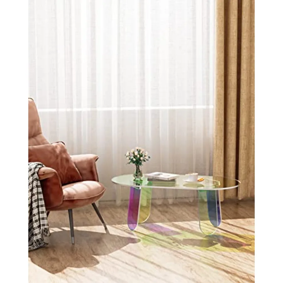 Stoliki kawowe akrylowe Moderccent, szafka nocna, stolik irysujący, stolik kawowy, stolik pomocniczy, okrągły stolik końcowy, nowoczesne eleganckie biurko, meble do salonu