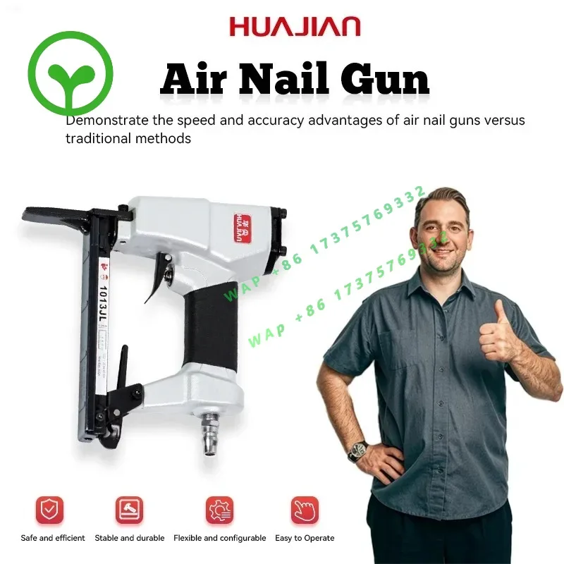【Best-selling】1013JL 6-13mm Staple Gun DIY Sofa Wooden Roof Frame Pneumatic Stapler