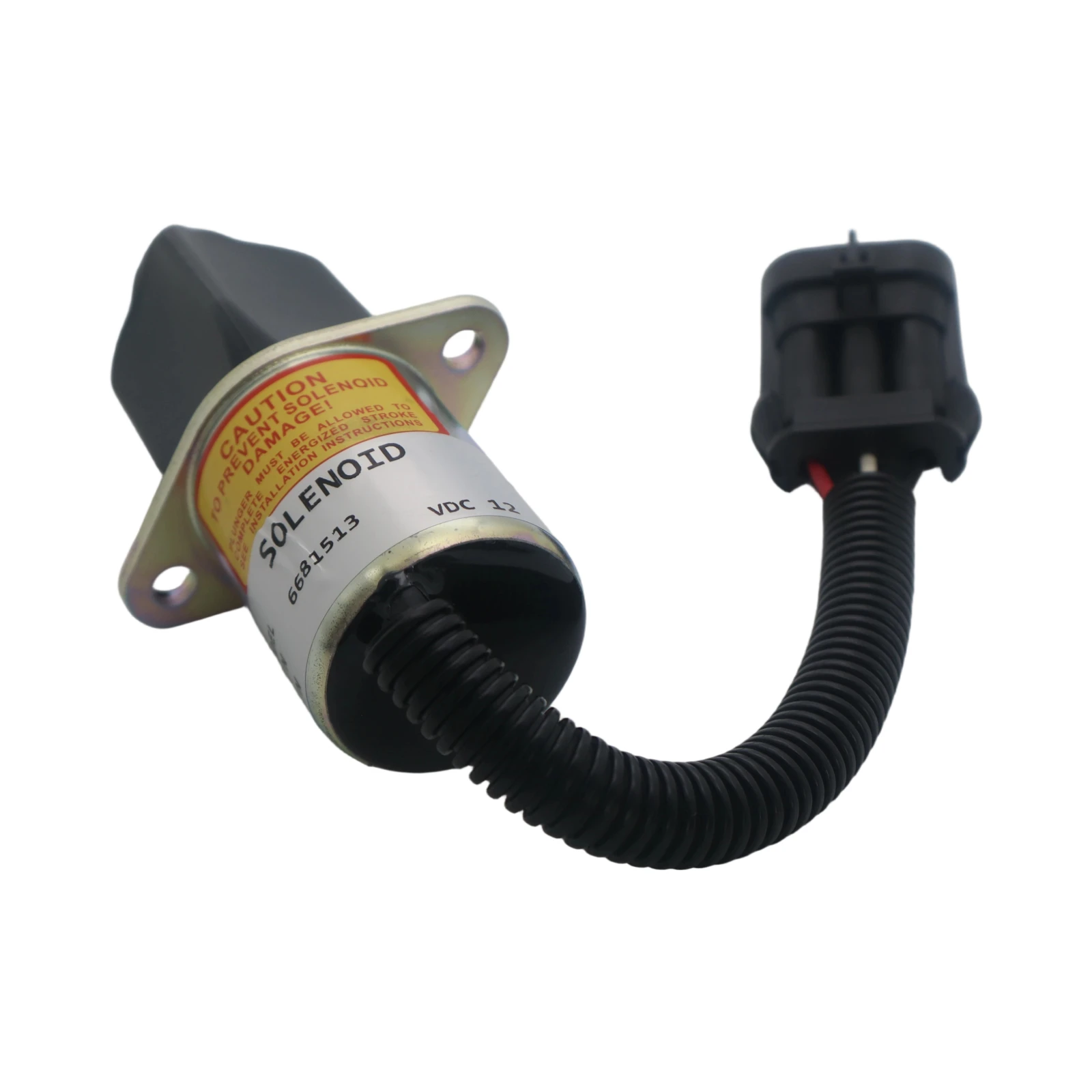 12V Kraftstoffabschaltmagnetventile 6681513 für Bobcat A220 S70 S100 S130 S150 S160 S175 S185 S205 S220 S250 S300 S450 S510 S530 S550 – Detail 1