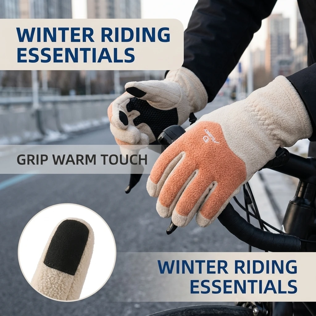 Cycling Gloves Polar Fleece To - Winter Cycling Commute Gear recension och pris