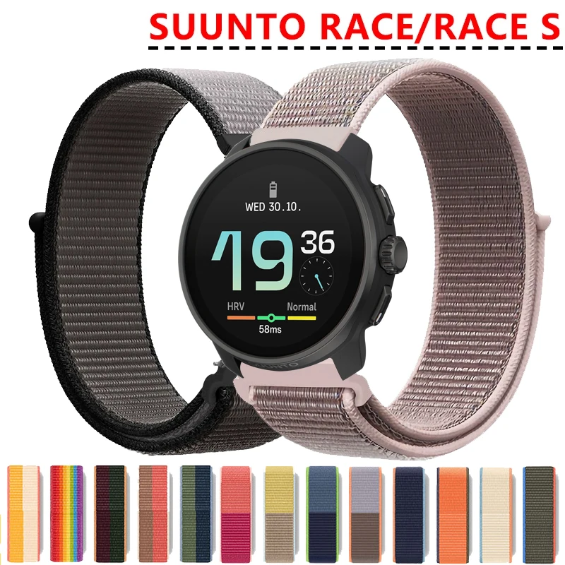 Armband für SUUNTO RACE S/RACE Ersatzarmband Sport Nylon Loop Smartwatch Armband Correa für SUUNTO RACE S Band
