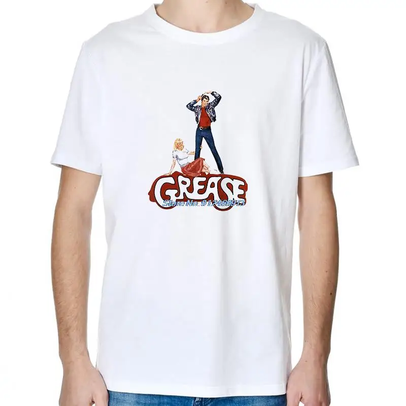 The Grease 50s Cult Movie John Travolta Retro Musical Romance Comedy Cotton Tshirt New Shirts And T-Shirts Mens Print T Shirt