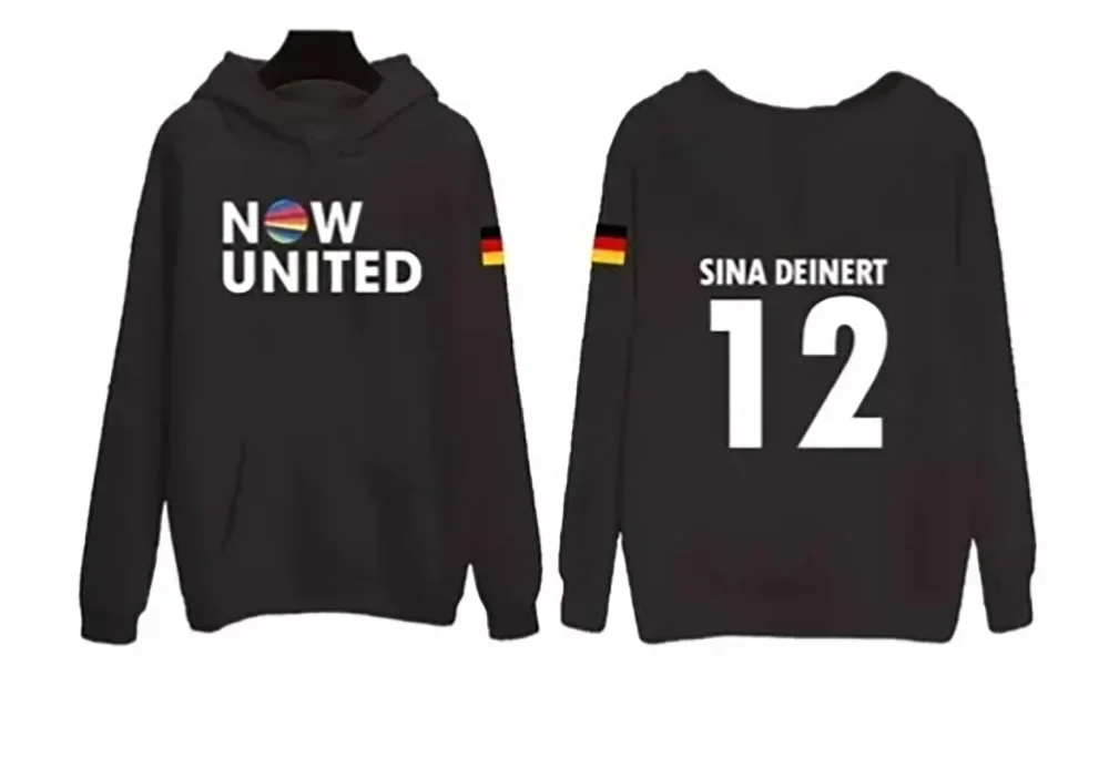 

Now United Hoodie Sweatshirts Men Women Germany Sina Deinert 12 Pullover Unisex Harajuku Tracksuit