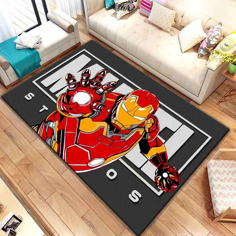 Iron Man Tony Stark HD printed Carpet,Living room Bedroom floor mat Kitchen mat Bedroom Mat,bedroom decor birthday gift Yoga mat