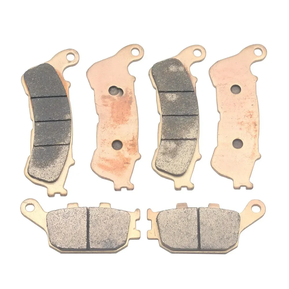 Copper sintering Front Rear Brake Pads For Honda XL700V XL 700 VA  2008-2012 CB600F Hornet 2007-2013 CBF600 08-13 CBR600F 11-13