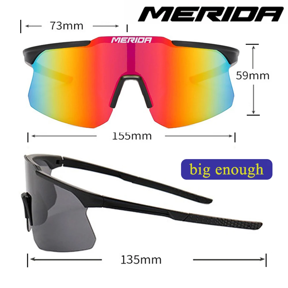 نظارات ميريدا لركوب الدراجات للنساء والرجال، نظارات رياضية UV400، نظارات ركوب الدراجات الجبلية، عدسات الطريق والدراجات الخارجية #6