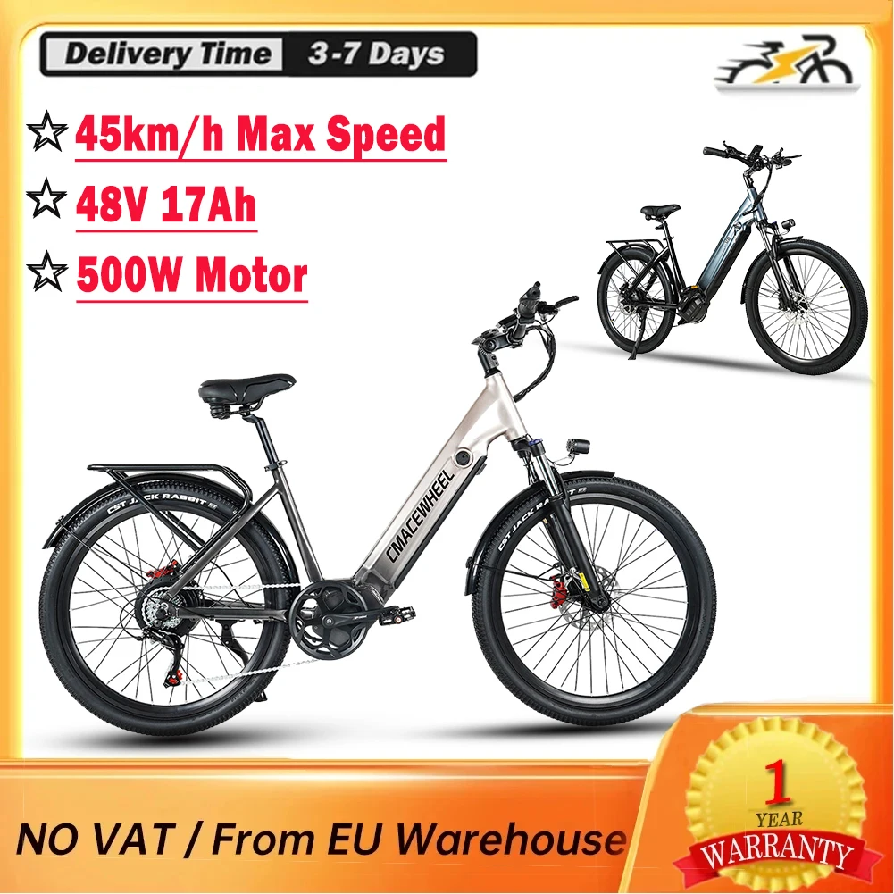 CMACEWHEEL L26 Adult Electric Bike, 26''×2.0