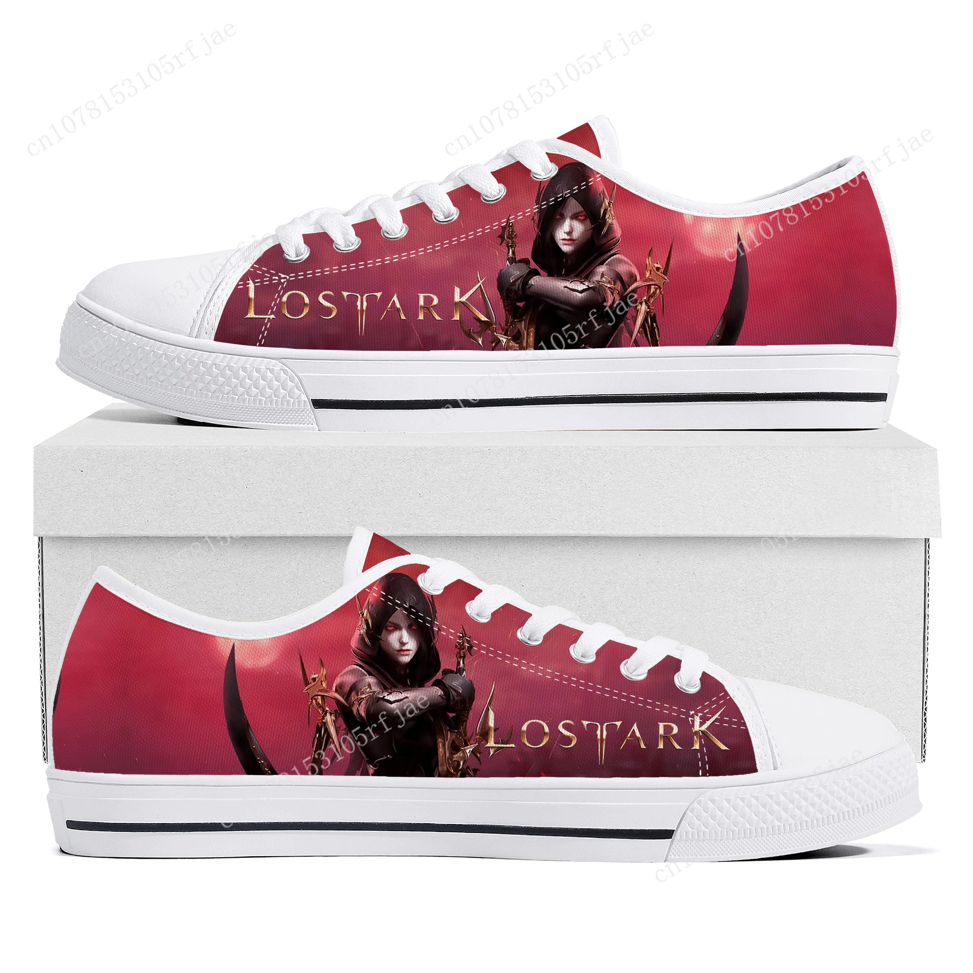 

Lost Ark Low Top Sneakers Hot Cartoon 3D Game Womens Mens Teenager High Quality Canvas Sneaker Couple Fashion Custom Built Shoes