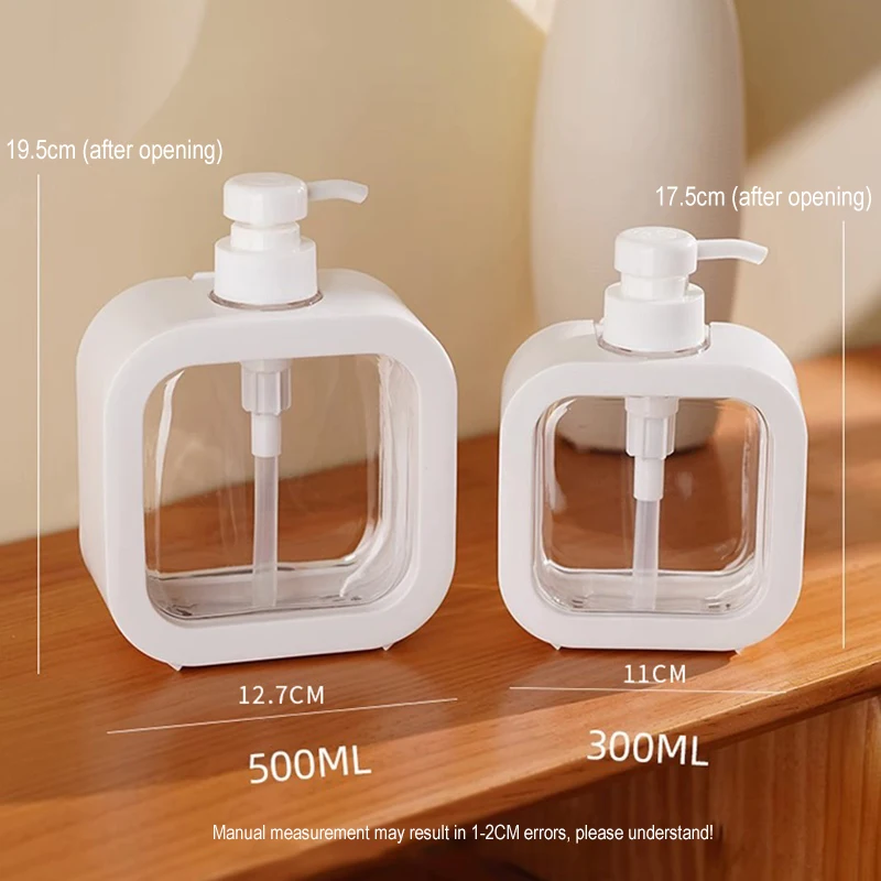 300/500ml Travel Sub-Bottling Household Pressure Type Large Capacity Hand Sanitizer Detergent Shampoo Shower Gel Sub-Bottling