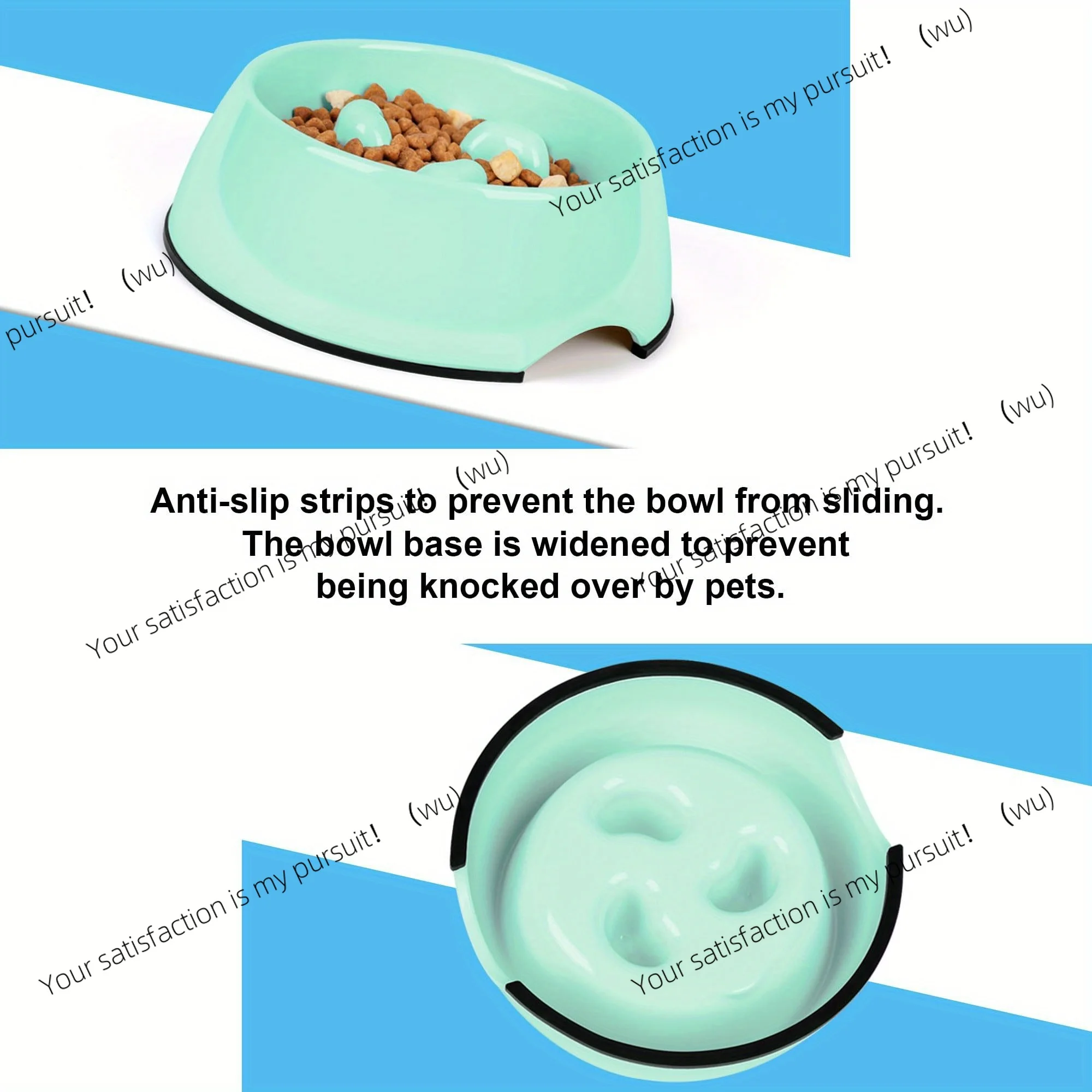 وعاء تغذية للحيوانات الأليفة، طعام بطيء مضاد للاختناق، مستلزمات الحيوانات الأليفة أدوات تناول الطعام