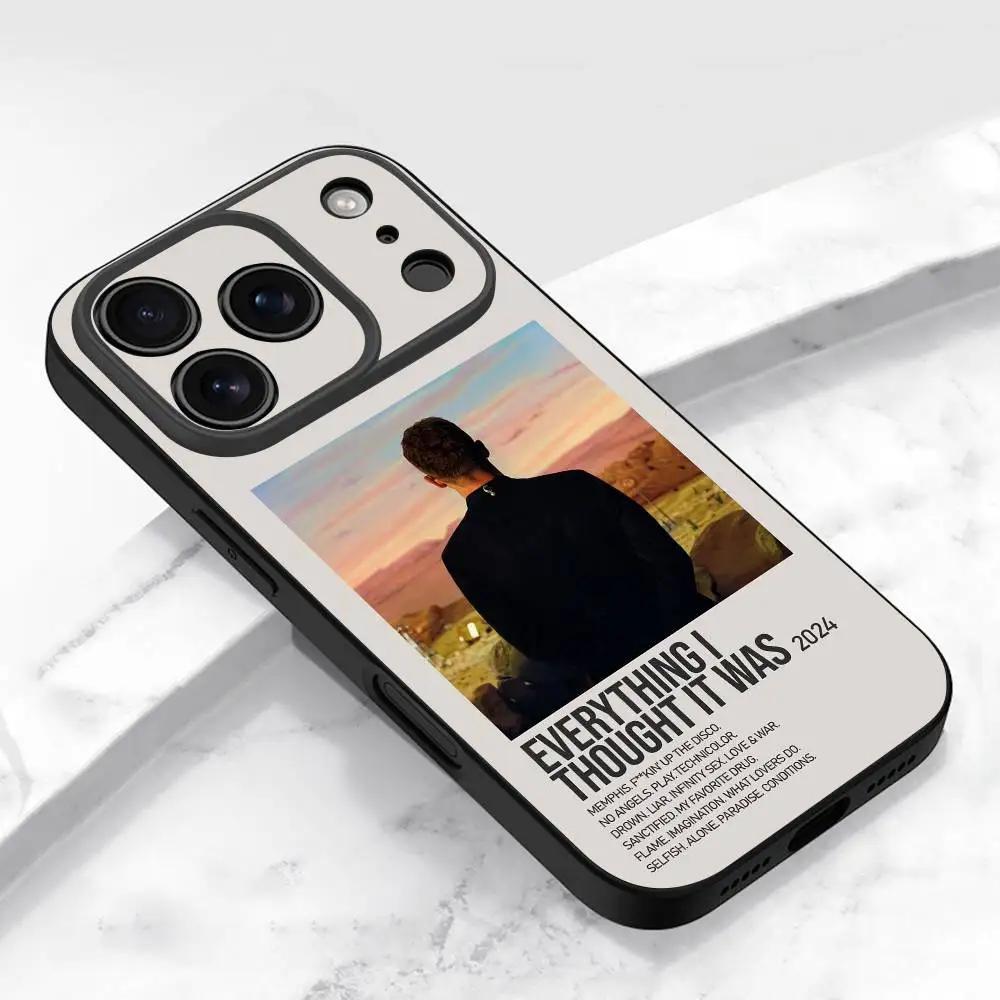 J-Justin Timberlake gerechtvaardigd telefoonhoesje voor iPhone 13,16,11,14,17,12,15,plus,E,Air,Pro,Max,mini beschermende zwarte hoes