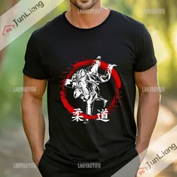 2024 New fashion printed judo Fun T-shirt casual wear short sleeve T-shirt top for boys/girls