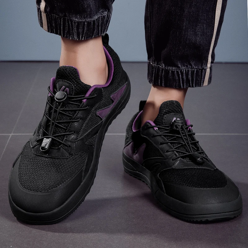 

2025 оригинальные мужские босиком с широким носком, удобные дышащие повседневные кроссовки для мужчин, модные эластичные нескользящие мужские кроссовки