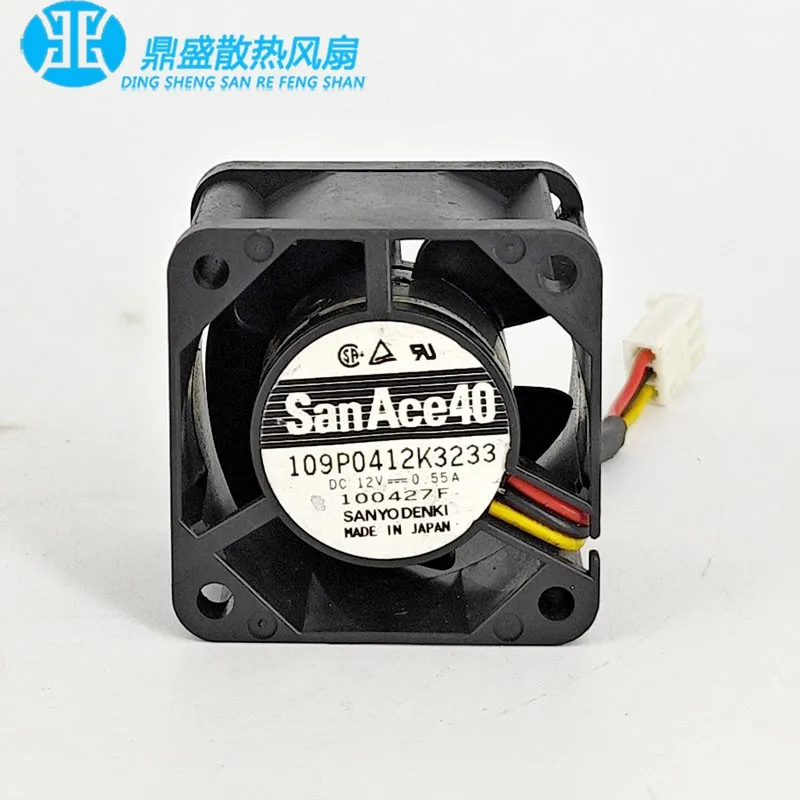 1pcs * 109P0412K3233 ORIGINAL NEW COOLING FAN 12V 0.55A 4028 40*40*28mm RADIATOR