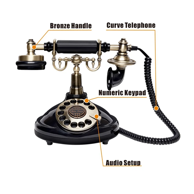 Audio Guestbook Wedding Phone Phone Record Custom Audio Message Guestbook Classic Retro Style For Party Birthday