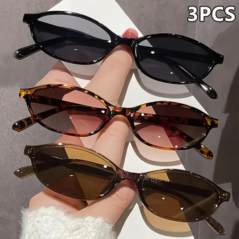 

3 Pairs of Summer Women's Fashion Glasses Women's Glasses Suitable for Daily Decoration and Photography in Summer
