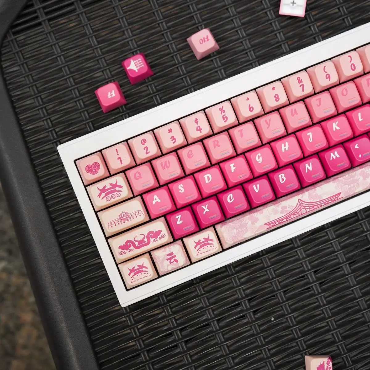 City original city theme series full set of mechanical keyboard keycaps PBT sublimation original height