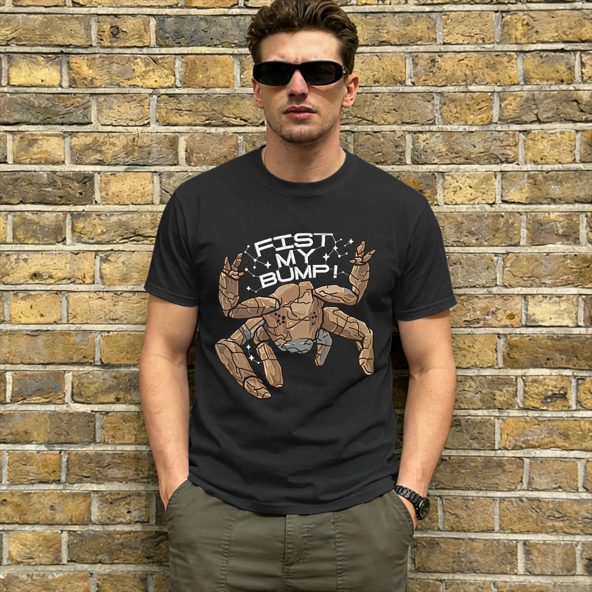 Casual Project Hail Mary 2026 T-Shirt for Men Round Neck Cotton T Shirt Fist My Bump Short Sleeve Tees Gift Tops