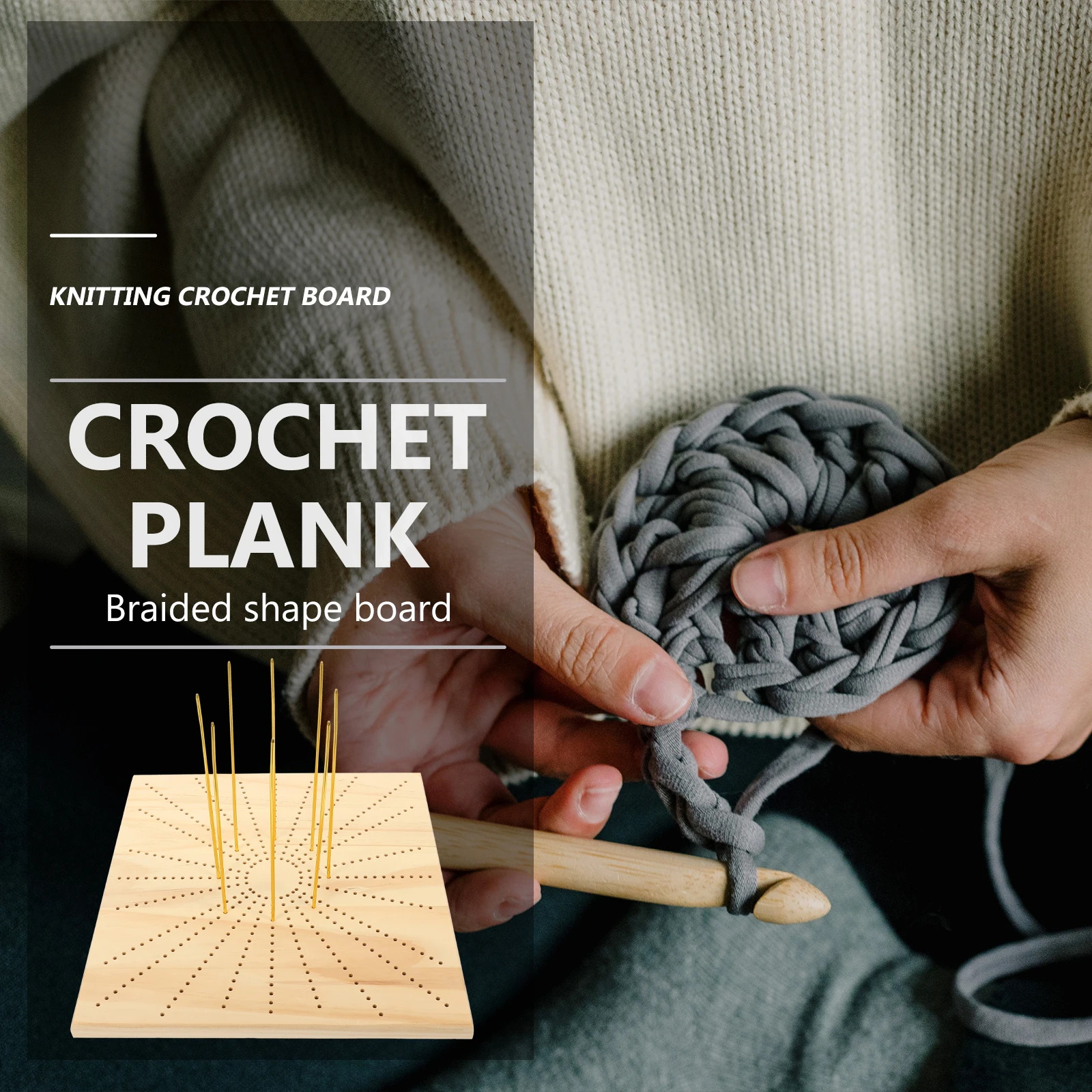 

Wooden Blocking Board for Crochet Knitting Perfect Size Durable Material Weaving Tools Supplies Positional Needles