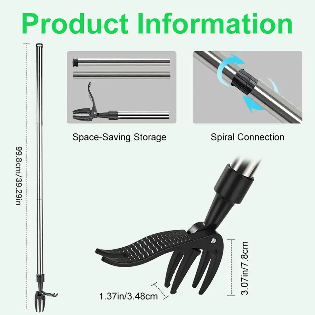 Weeding Head Replacement Manual Weed Remover Plastic Claw Weeder Root Remover Hand Tool For Outdoor Stand Up Weed Puller Tool image 6