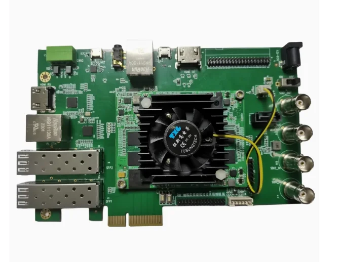 For XILINX zynq FPGA development 3G 6G sdi pcie sfp Optical fiber lvds hdmi video board