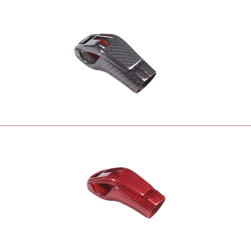 Real Carbon Fiber Car Shift Head Protective Cover Decorative Sticker For Toyota GR Supra A90 2019-2024 Car Interior Accessories
